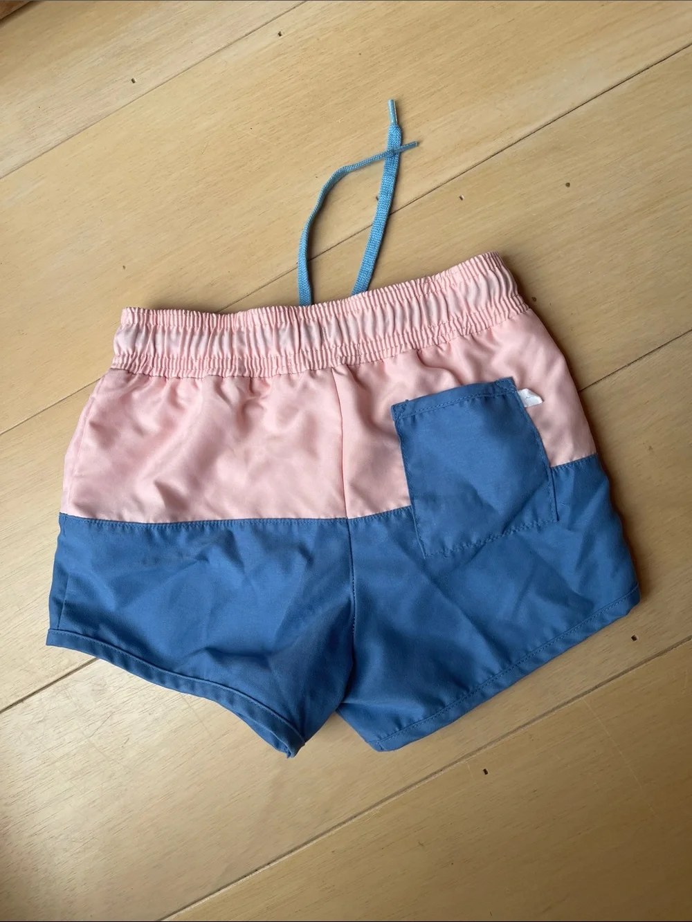 Minnow Pink Blue Colorblock Swim Shorts